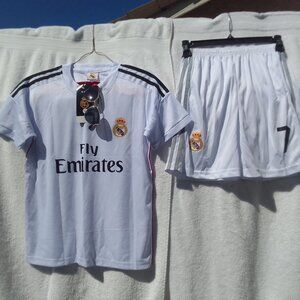 Bundle sharp gold-plated sunglass&Real Madrid luxury sports set brand new w tag